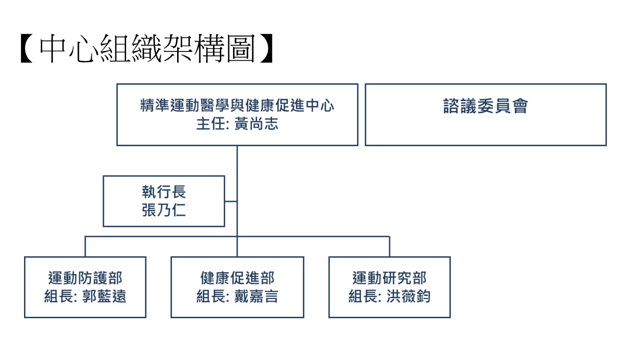 中心組織架構圖